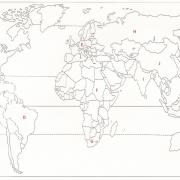 Où est située l'Afrique du Sud sur ce planisphère ?