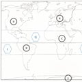 Sur le planisphère, où est l'Equateur ?