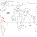 Sur ce planisphère, où est située la Martinique ? (cliquez sur la carte pour l'agrandir)