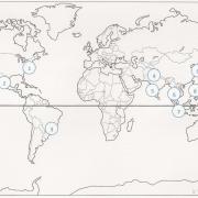 Parmi les plus grandes métropoles du monde, où est située Tokyo (vous pouvez cliquer sur le planisphère pour l'agrandir) ?